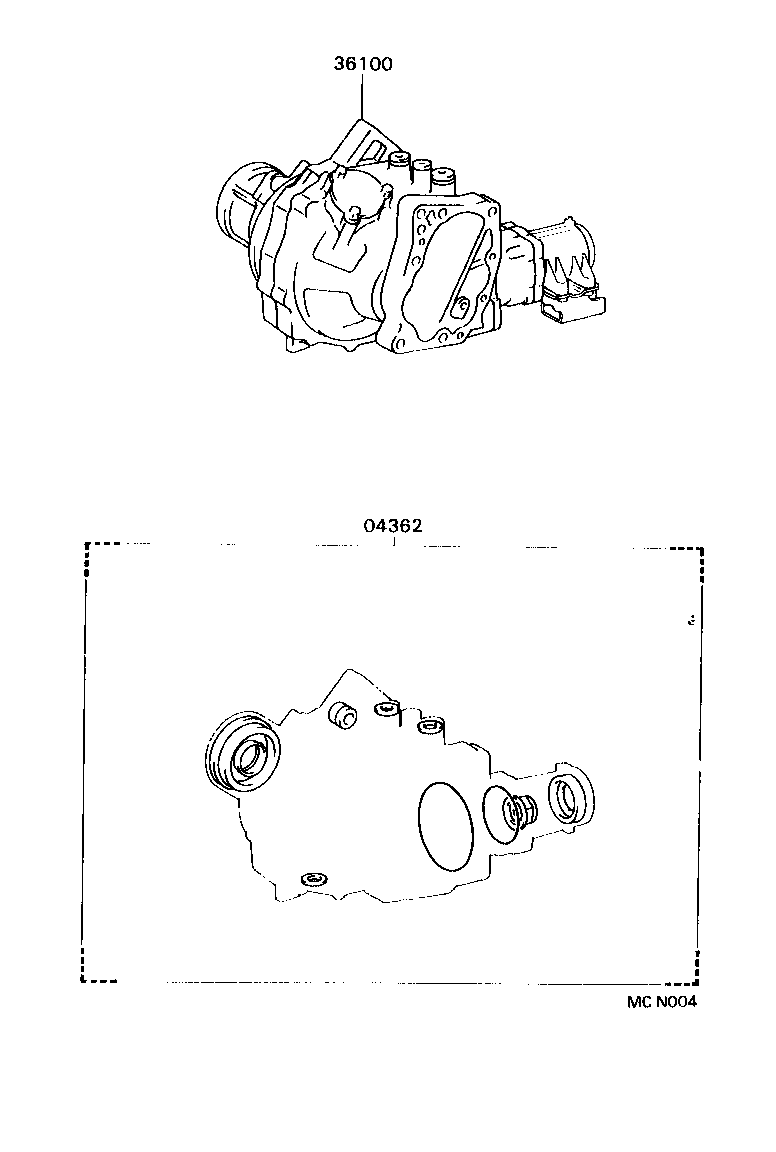  CARINA FF |  TRANSFER ASSEMBLY GASKET KIT