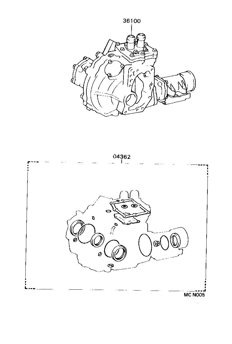  CARINA FF |  TRANSFER ASSEMBLY GASKET KIT