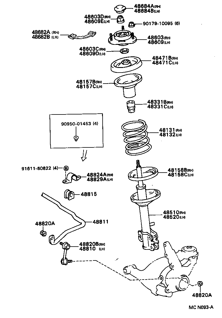  CARINA FF |  FRONT SPRING SHOCK ABSORBER