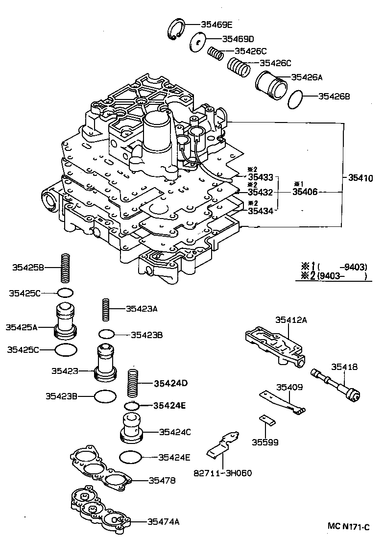  CARINA FF |  VALVE BODY OIL STRAINER ATM