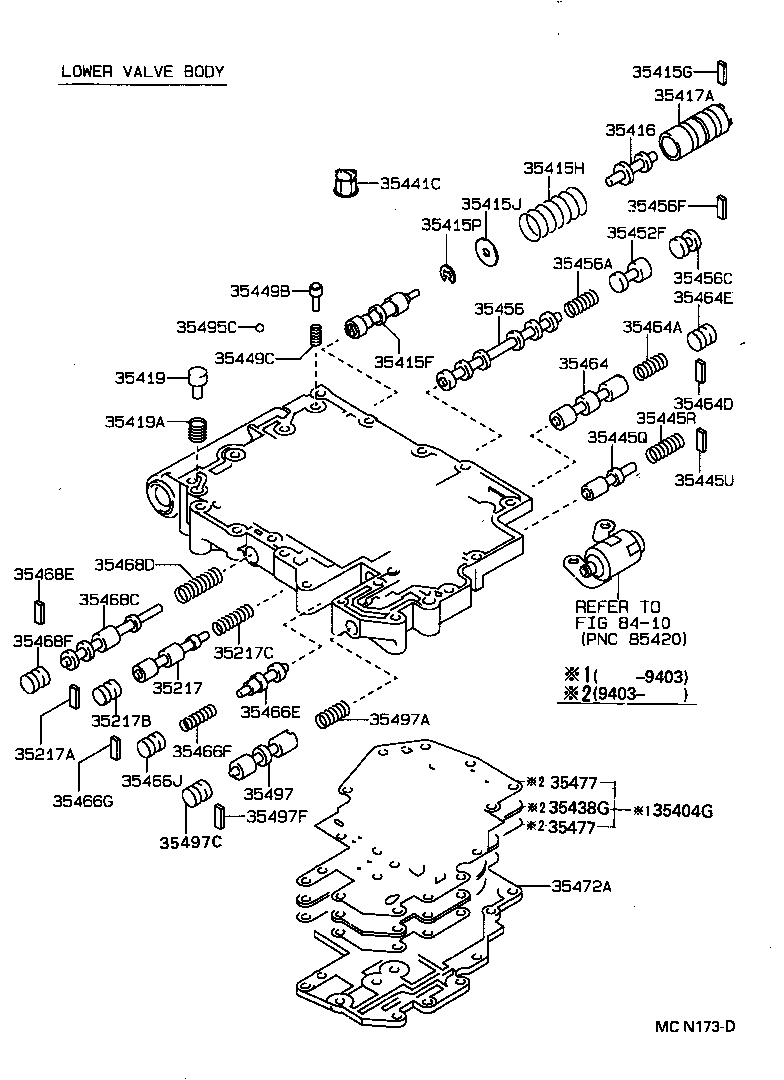  CARINA FF |  VALVE BODY OIL STRAINER ATM