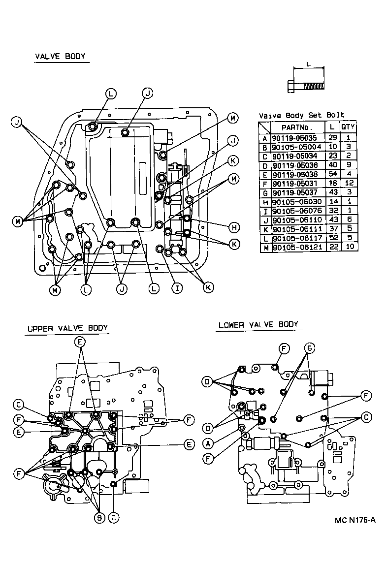  CARINA FF |  VALVE BODY OIL STRAINER ATM