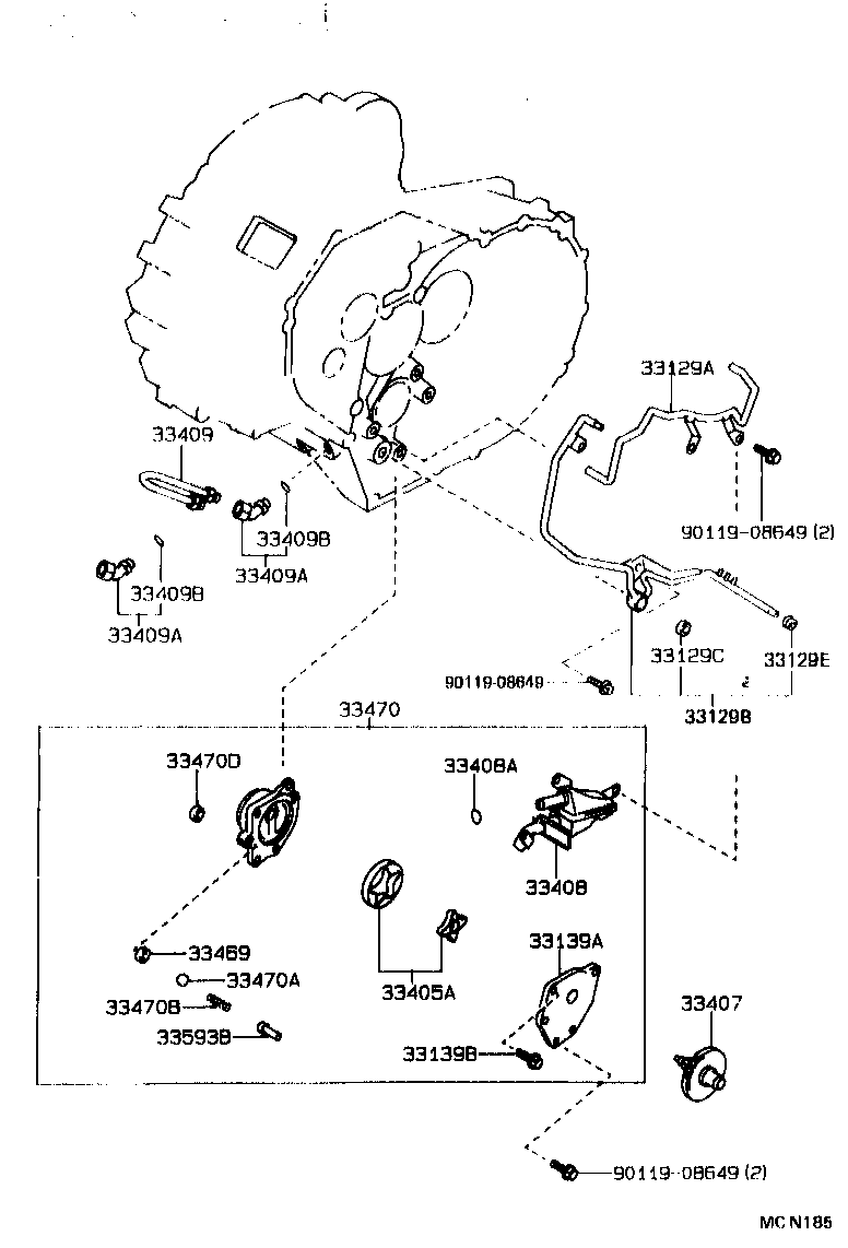 CARINA FF |  OIL PUMP OIL COOLER PIPE MTM