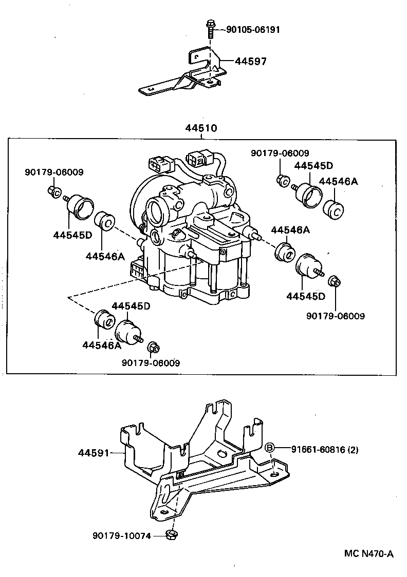  CAMRY VISTA |  BRAKE TUBE CLAMP