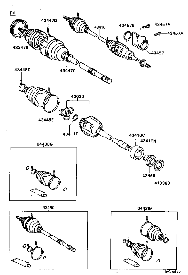  CAMRY VISTA |  FRONT DRIVE SHAFT