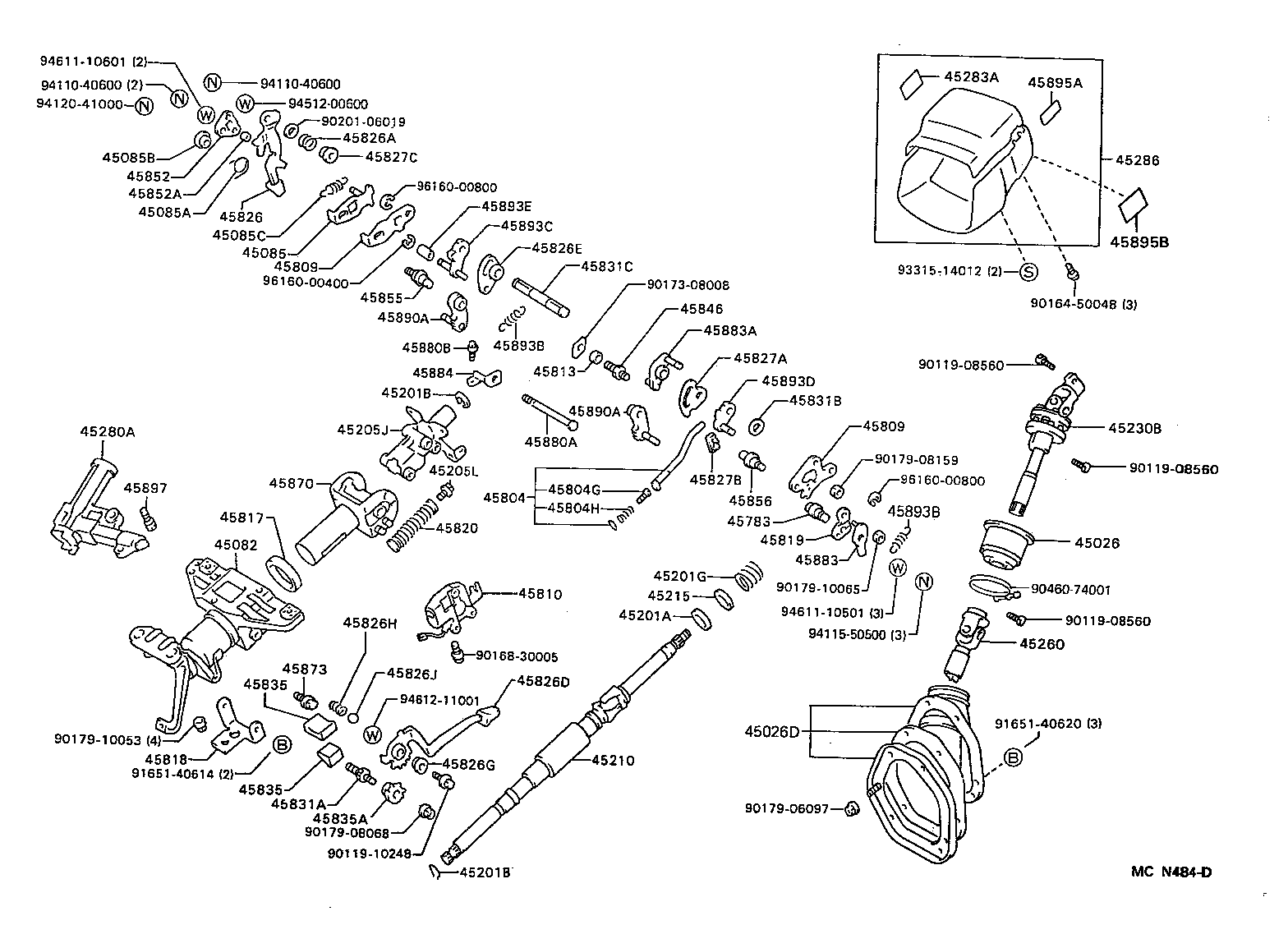  SCEPTER WG CP |  STEERING COLUMN SHAFT