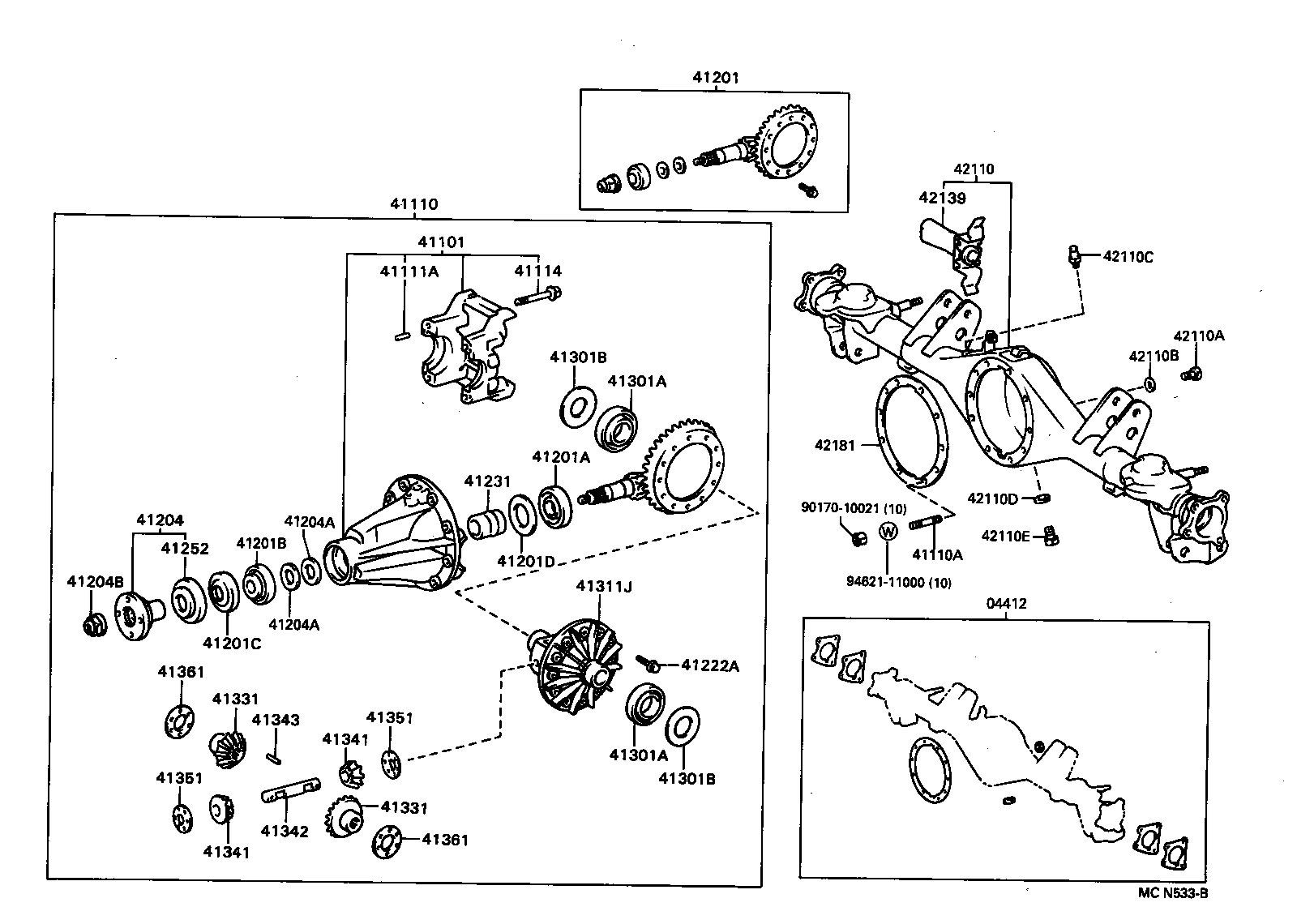  CENTURY |  REAR AXLE HOUSING DIFFERENTIAL