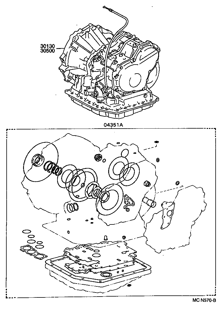 CARINA FF |  TRANSAXLE OR TRANSMISSION ASSY GASKET KIT ATM