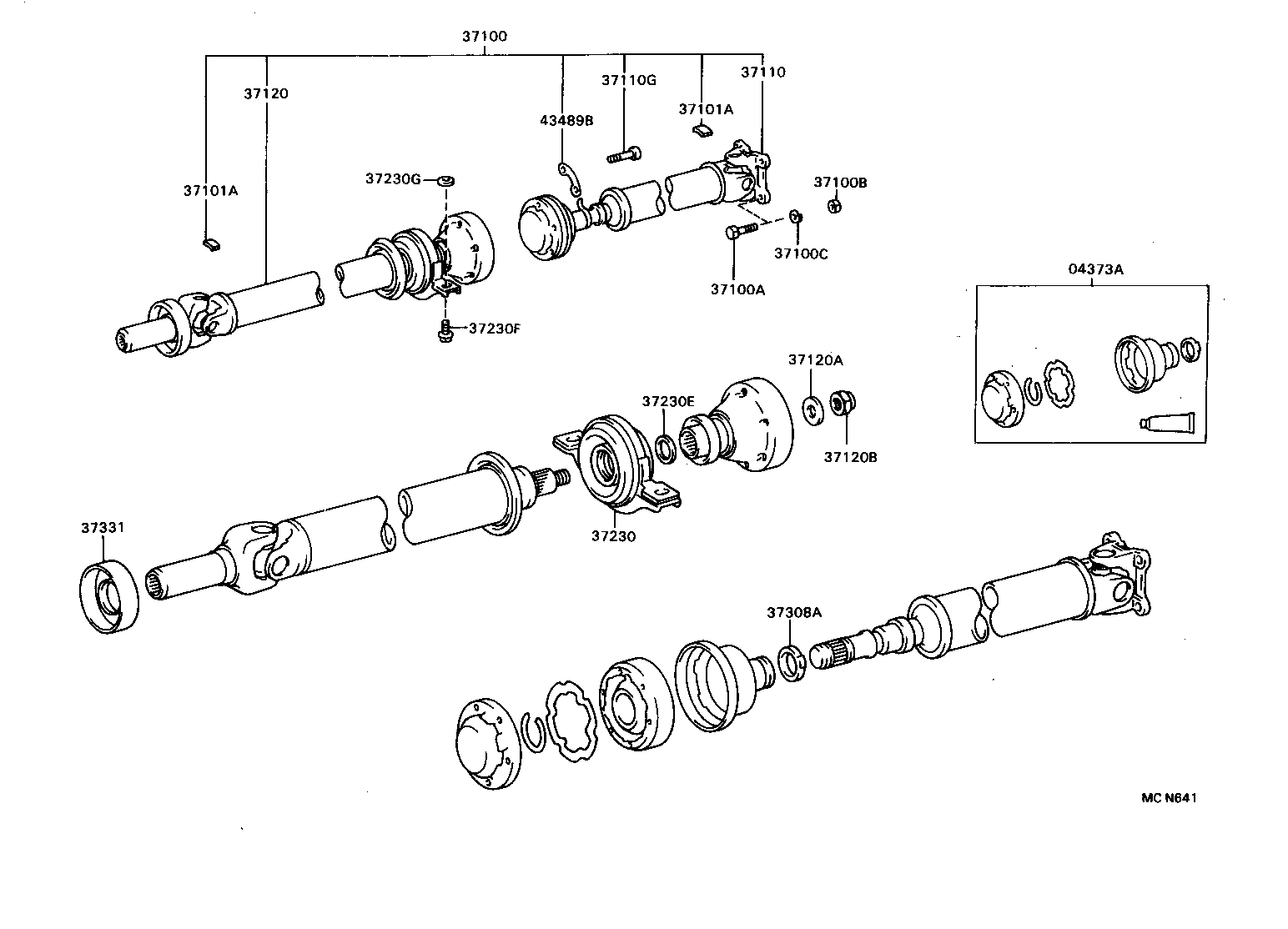  CARINA FF |  PROPELLER SHAFT UNIVERSAL JOINT