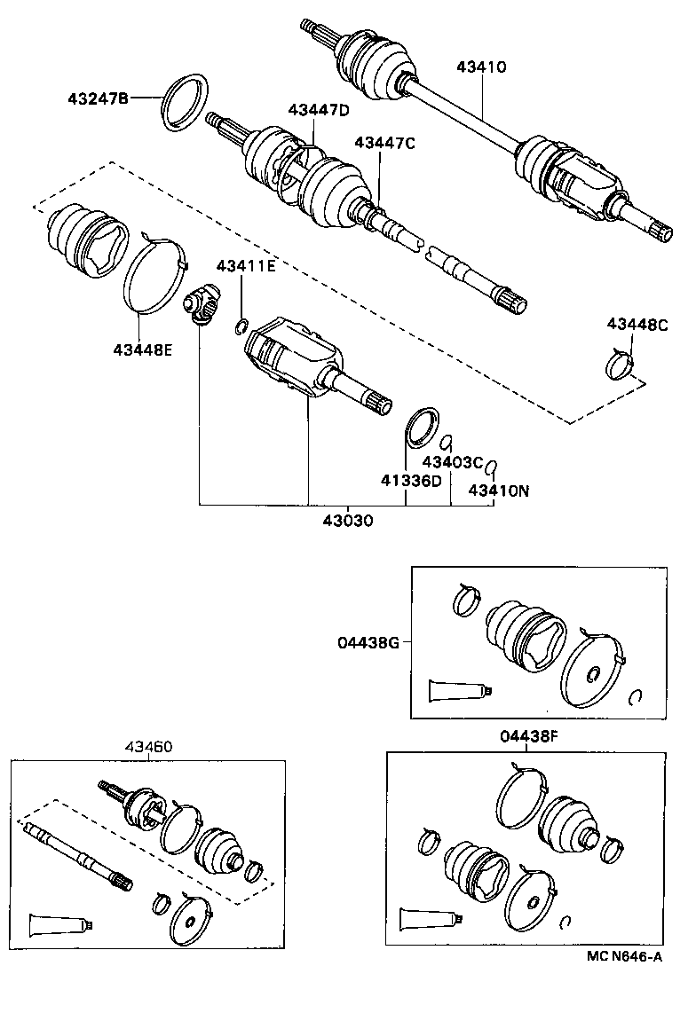  CARINA FF |  FRONT DRIVE SHAFT