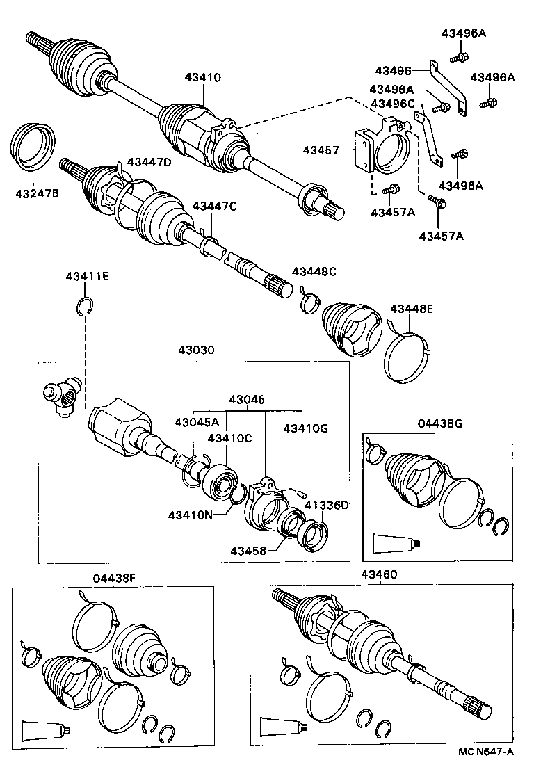  CARINA FF |  FRONT DRIVE SHAFT