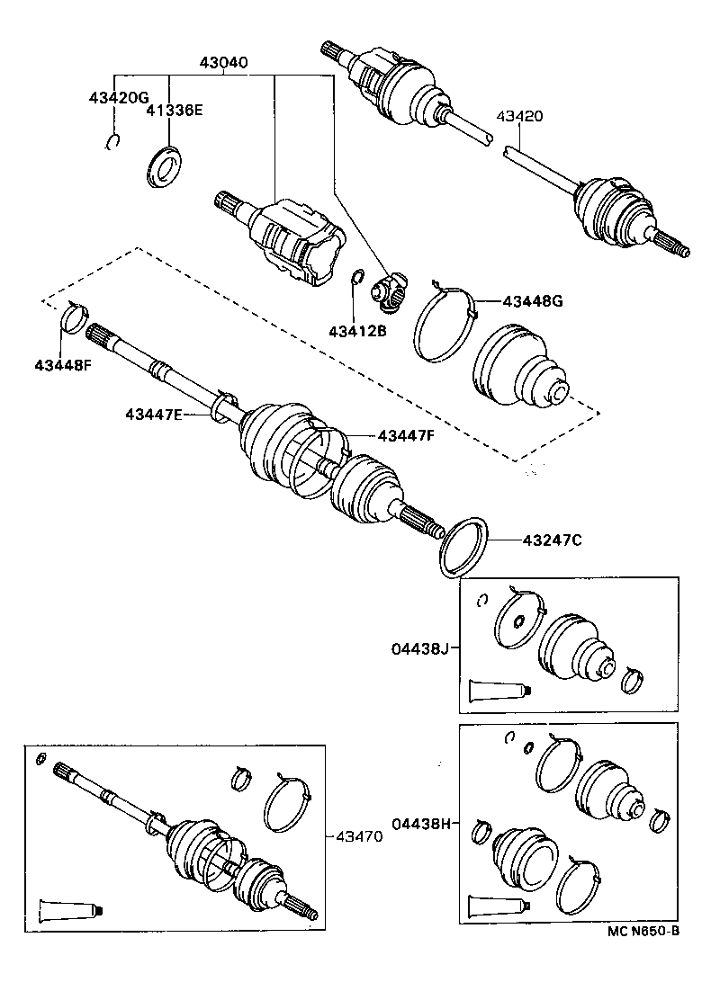  CARINA FF |  FRONT DRIVE SHAFT