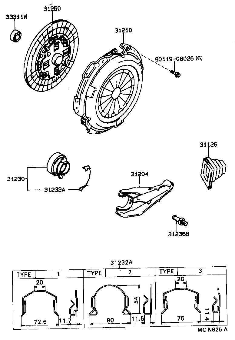  MARK 2 |  CLUTCH RELEASE FORK