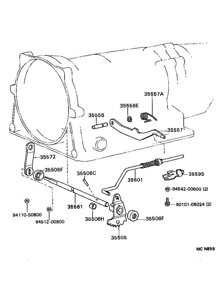  MARK 2 |  THROTTLE LINK VALVE LEVER ATM