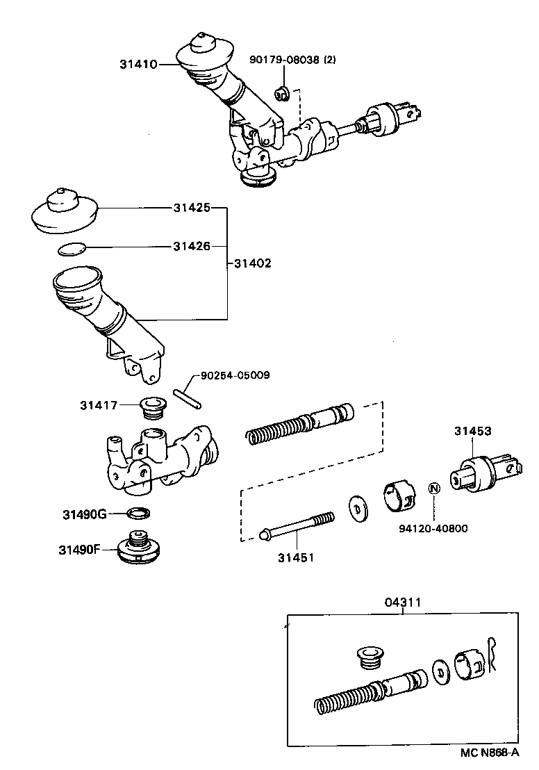  MARK 2 |  CLUTCH MASTER CYLINDER