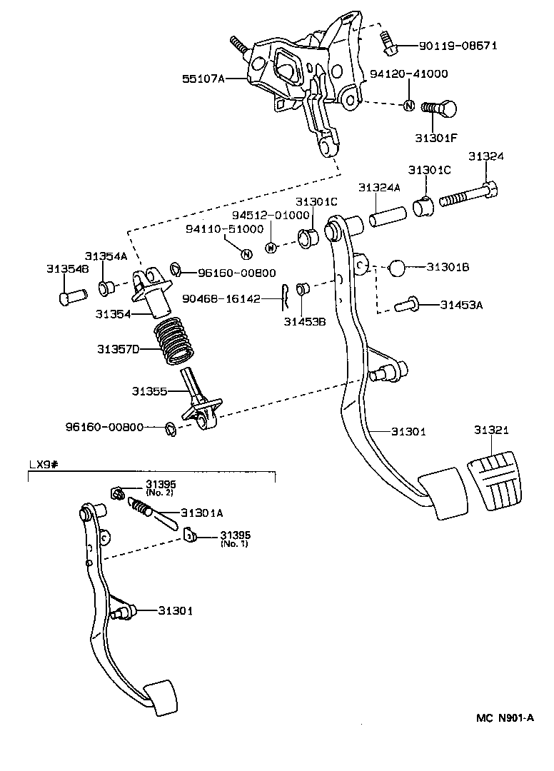  MARK 2 |  CLUTCH PEDAL FLEXIBLE HOSE