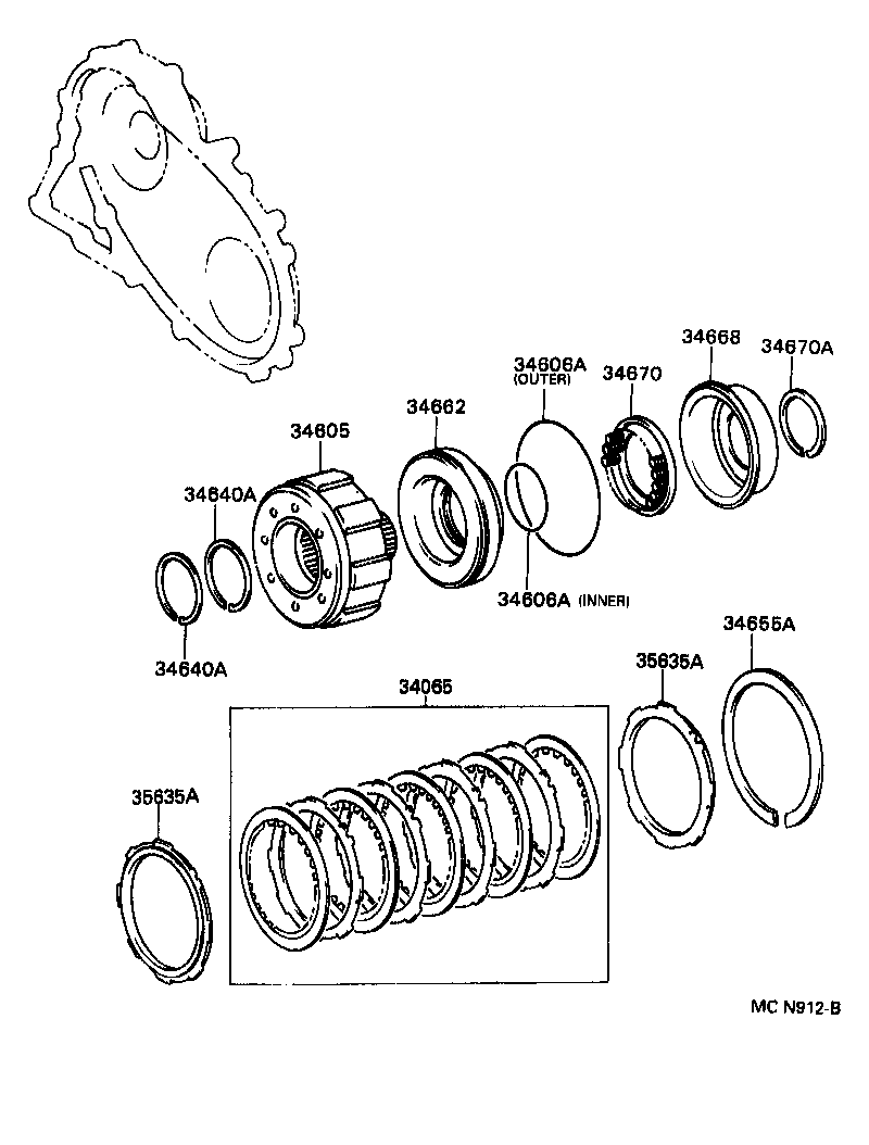  CHASER |  TRANSFER DIRECT CLUTCH LOW BRAKE SUPPORT