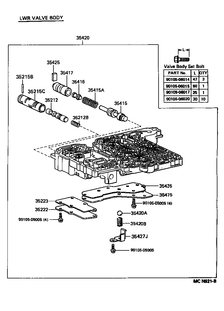  MARK 2 |  VALVE BODY OIL STRAINER ATM