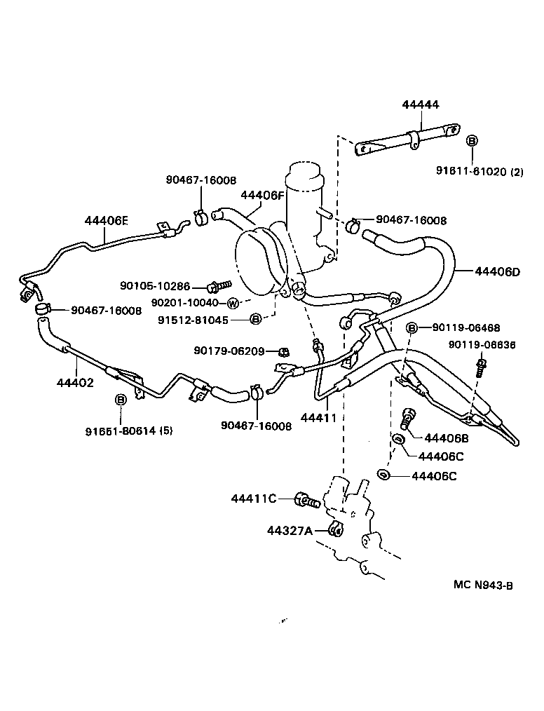  CRESTA |  POWER STEERING TUBE