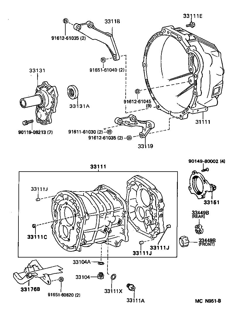  CHASER |  CLUTCH HOUSING TRANSMISSION CASE MTM