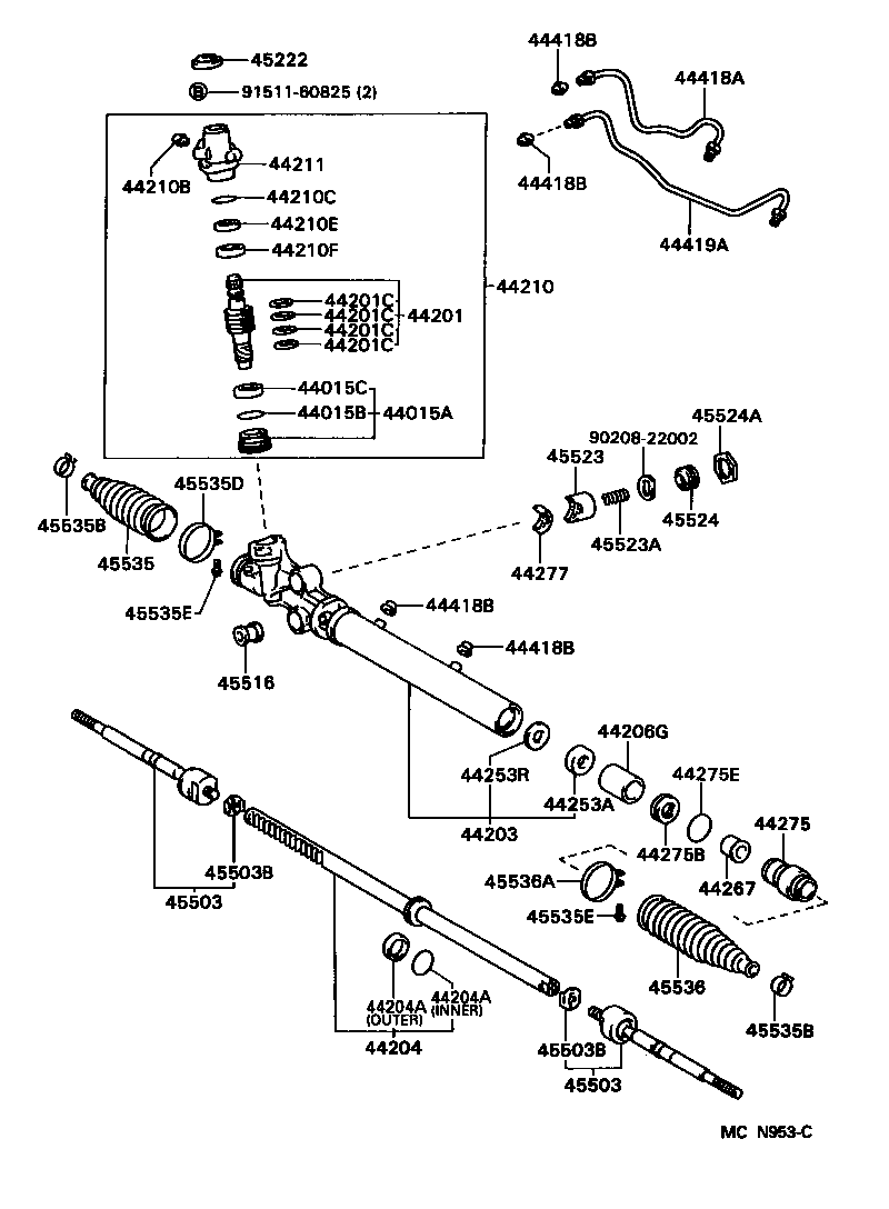  MARK 2 |  FRONT STEERING GEAR LINK