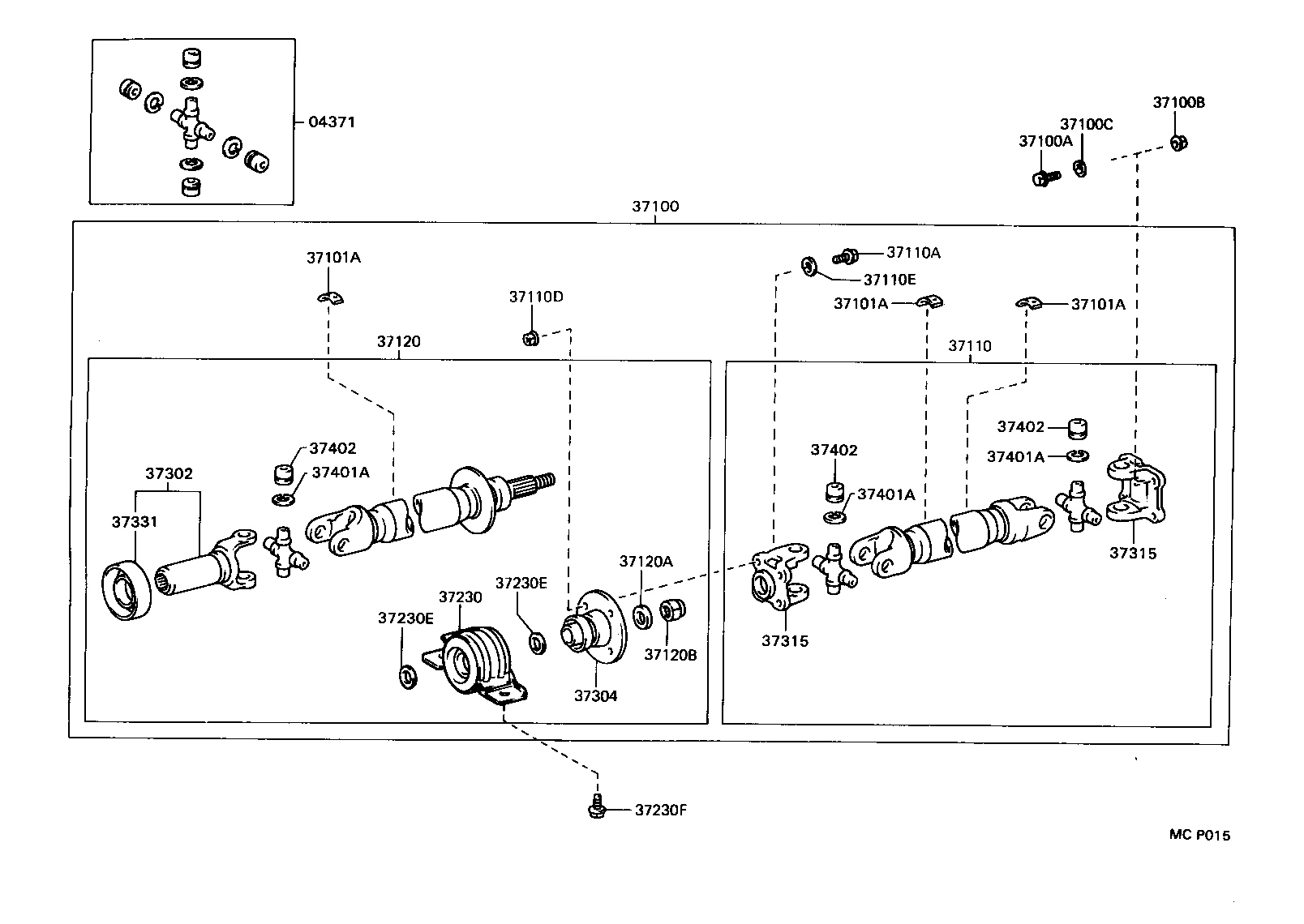  MARK 2 |  PROPELLER SHAFT UNIVERSAL JOINT