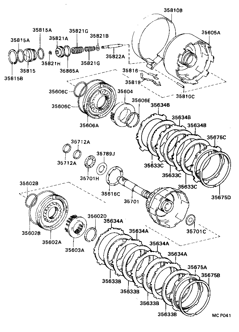  CARINA FF |  BRAKE BAND MULTIPLE DISC CLUTCH ATM