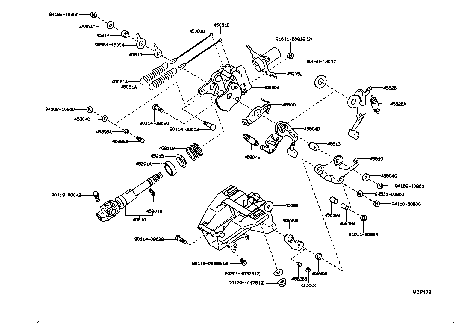  CENTURY |  STEERING COLUMN SHAFT