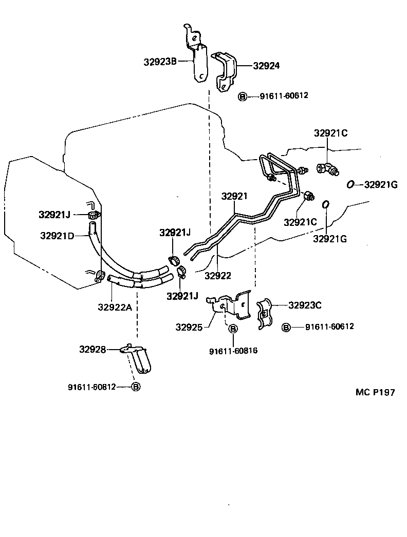  LITEACE VAN WAGON |  OIL COOLER TUBE ATM
