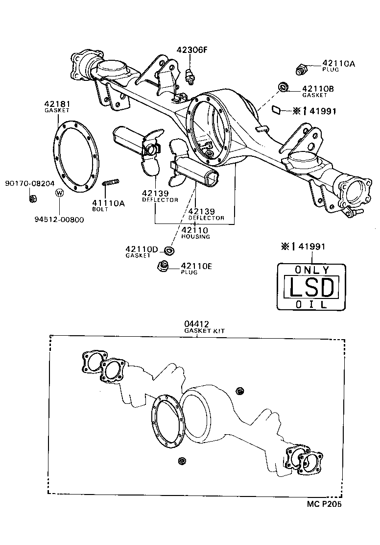  MARK 2 V WG |  REAR AXLE HOUSING DIFFERENTIAL