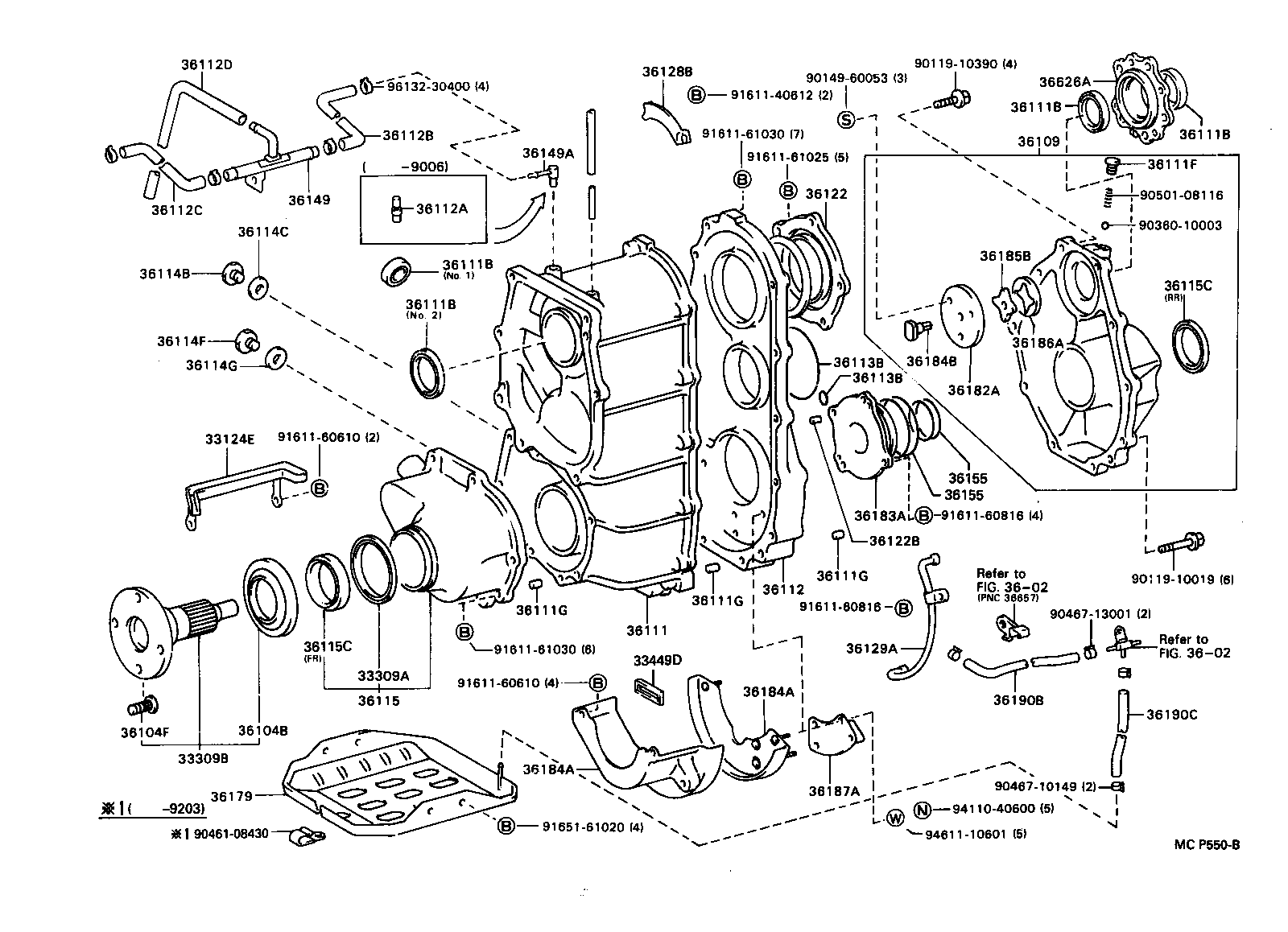  DYNA TOYOACE |  TRANSFER CASE EXTENSION HOUSING