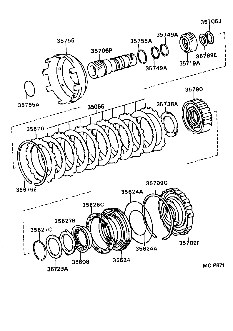  CROWN CROWN MAJESTA |  CENTER SUPPORT PLANETARY SUN GEAR ATM