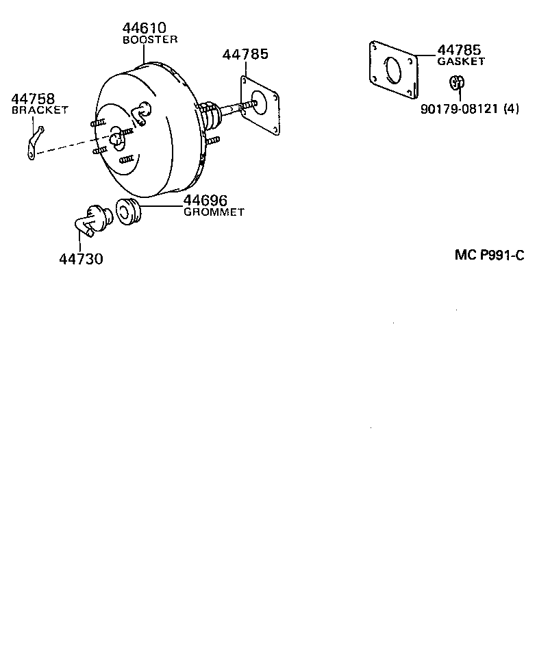  CROWN CROWN MAJESTA |  BRAKE BOOSTER VACUUM TUBE