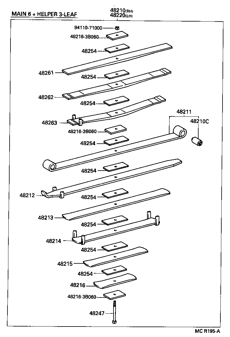  DYNA TOYOACE |  REAR SPRING SHOCK ABSORBER