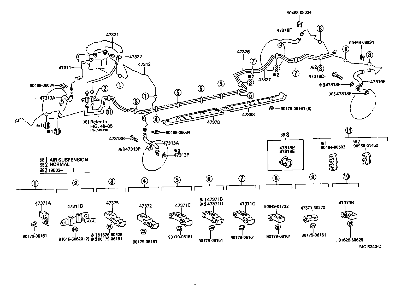  CROWN CROWN MAJESTA |  BRAKE TUBE CLAMP