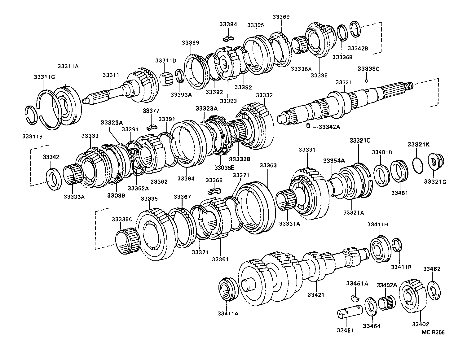  DYNA TOYOACE QUICK |  TRANSMISSION GEAR MTM
