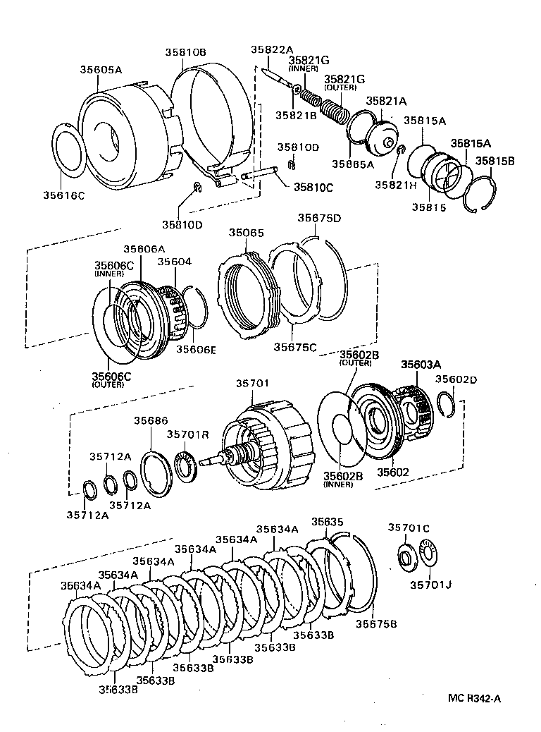  CENTURY |  BRAKE BAND MULTIPLE DISC CLUTCH ATM
