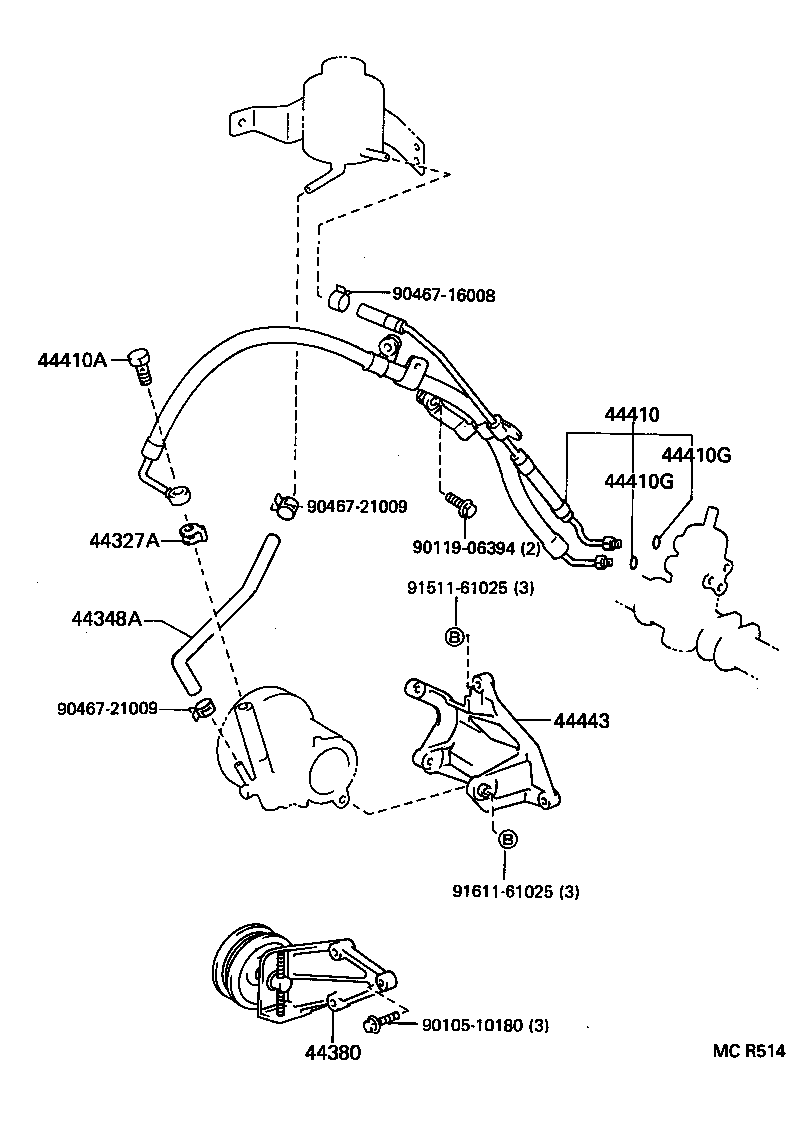 STARLET |  POWER STEERING TUBE