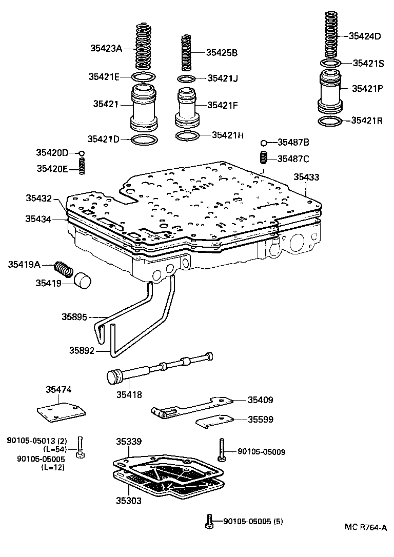  HILUX |  VALVE BODY OIL STRAINER ATM