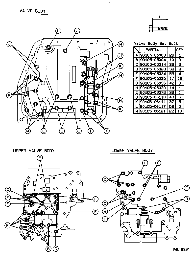  CARINA FF |  VALVE BODY OIL STRAINER ATM