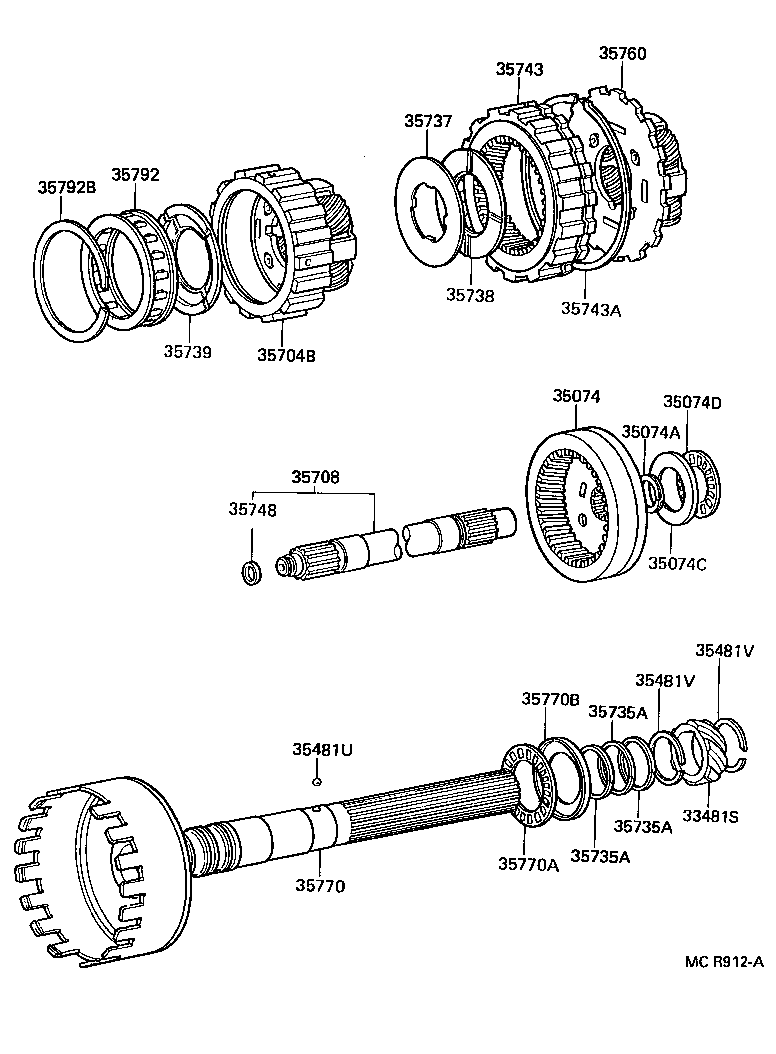  HILUX |  PLANETARY GEAR REVERSE PISTON COUNTER GEAR ATM