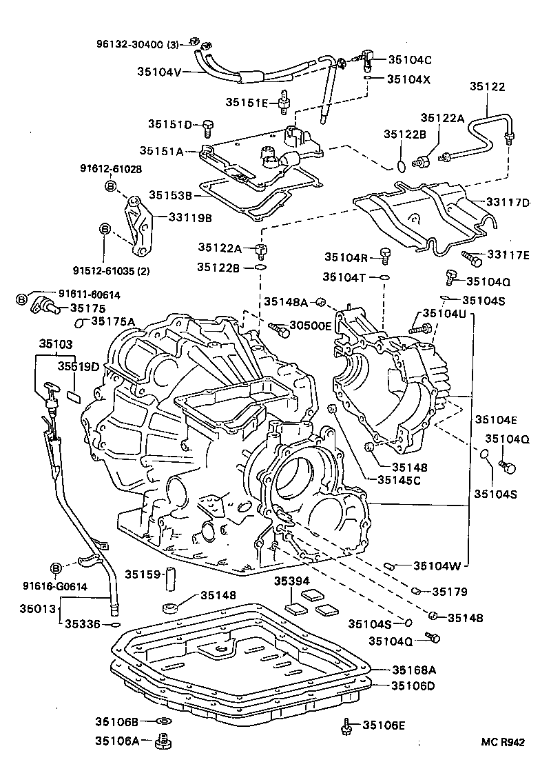  CARINA FF |  TRANSMISSION CASE OIL PAN ATM