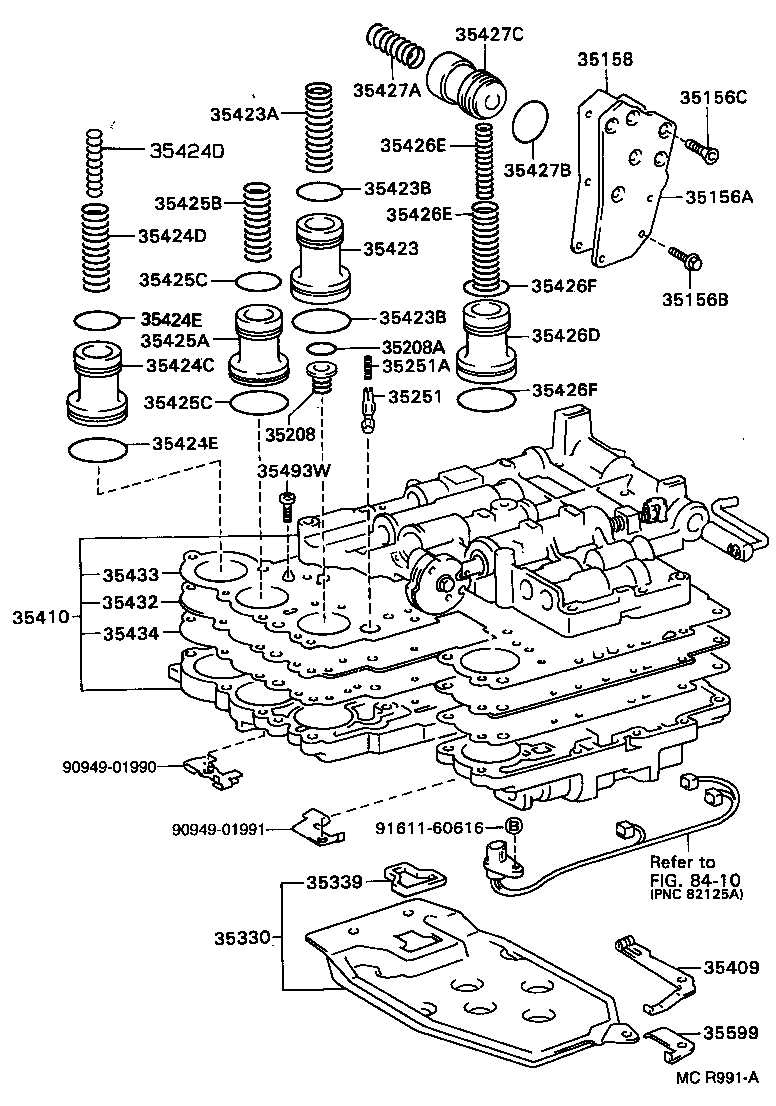  CARINA FF |  VALVE BODY OIL STRAINER ATM