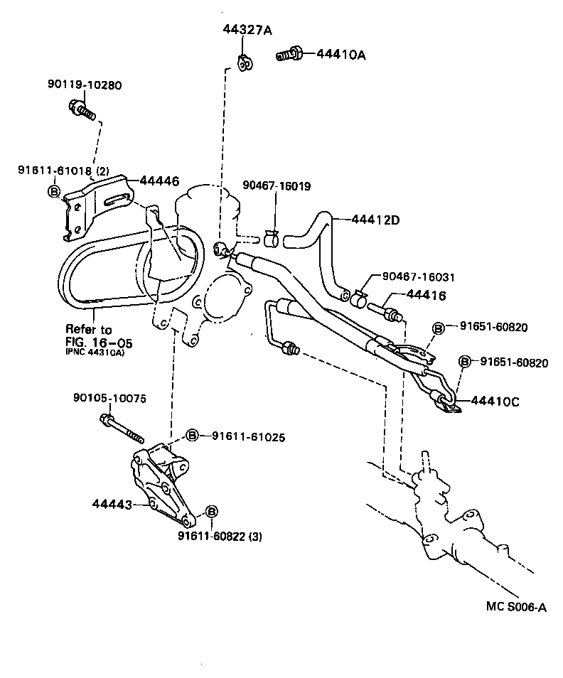  CARINA FF |  POWER STEERING TUBE