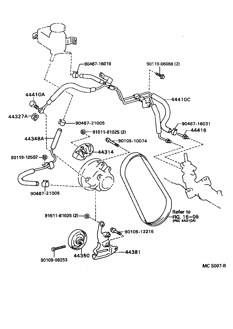  CARINA FF |  POWER STEERING TUBE
