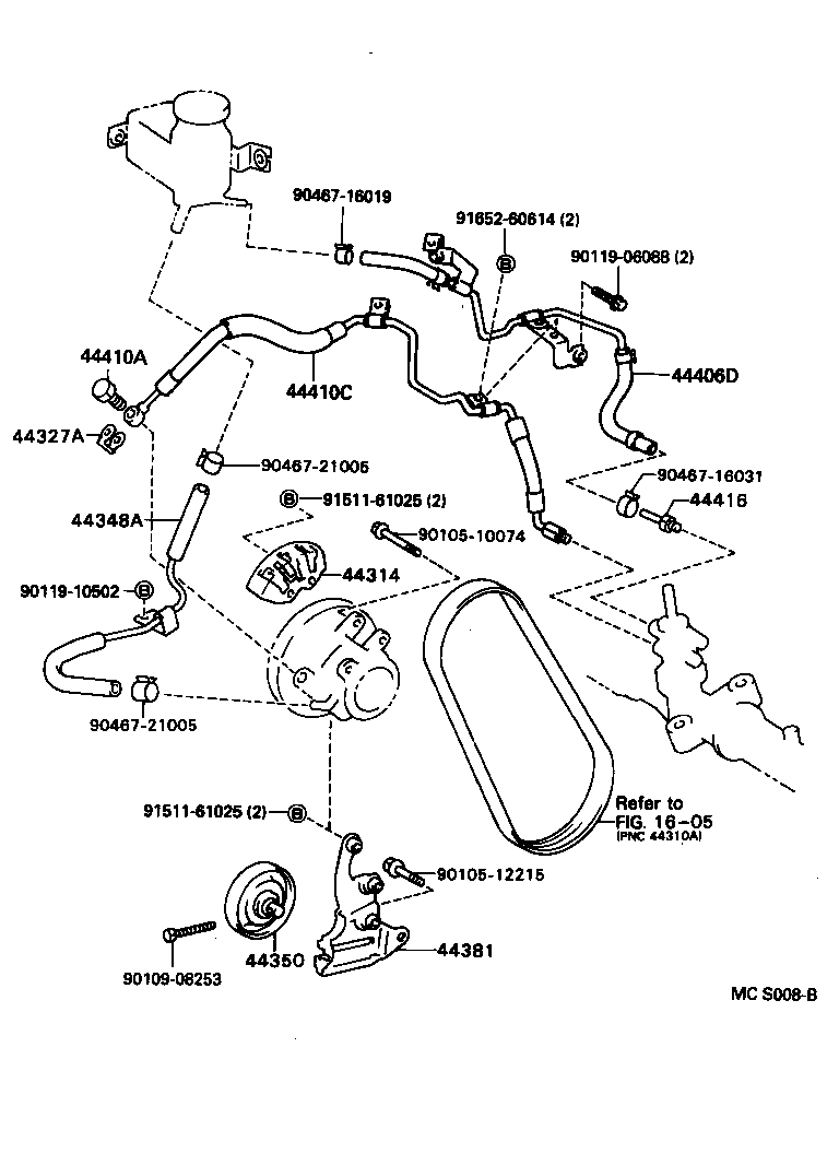  CARINA FF |  POWER STEERING TUBE