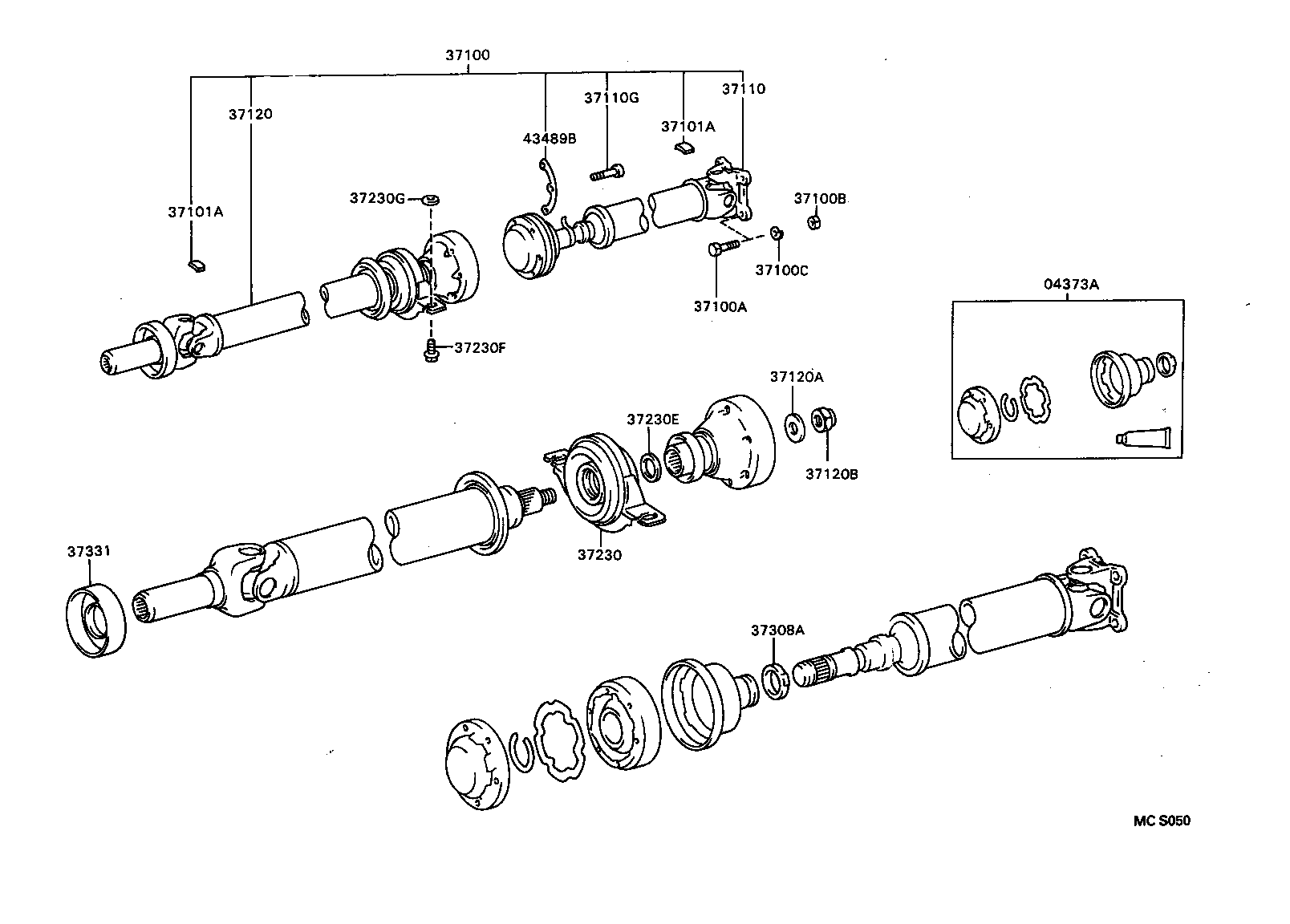  CARINA FF |  PROPELLER SHAFT UNIVERSAL JOINT
