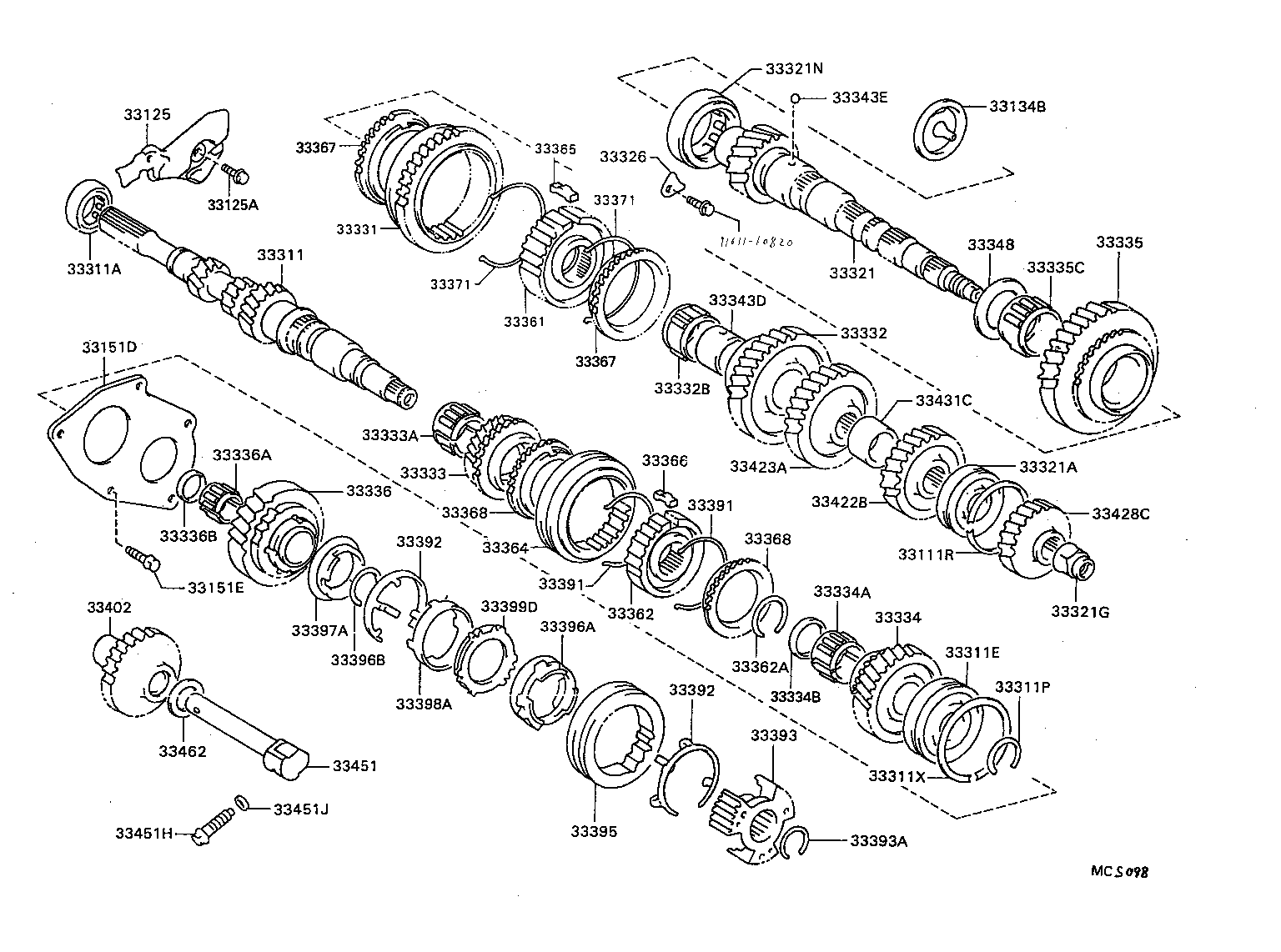  CAMRY VISTA |  TRANSMISSION GEAR MTM