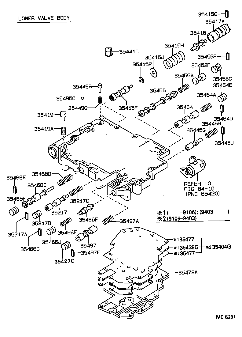  CAMRY VISTA |  VALVE BODY OIL STRAINER ATM