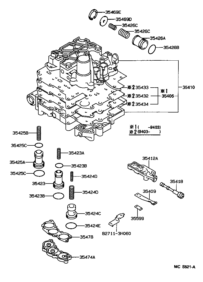  SCEPTER WG CP |  VALVE BODY OIL STRAINER ATM